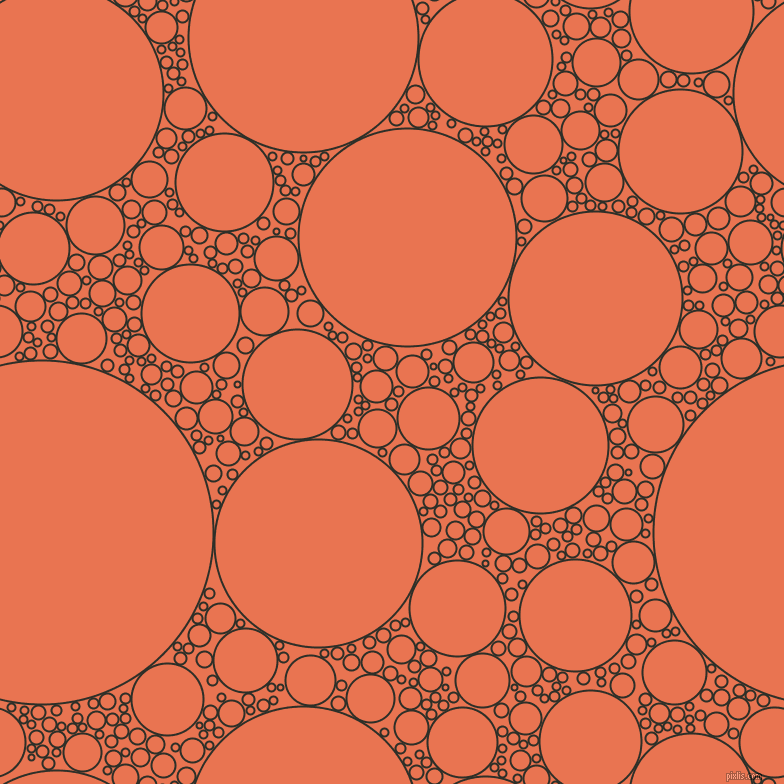 bubbles, circles, sponge, big, medium, small, 2 pixel line width, Eternity and Burnt Sienna circles bubbles sponge soap seamless tileable