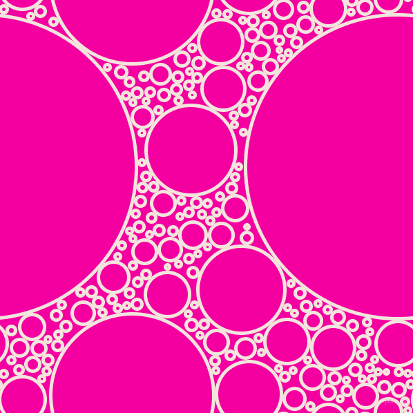 bubbles, circles, sponge, big, medium, small, 5 pixel line width, Fair Pink and Hollywood Cerise circles bubbles sponge soap seamless tileable
