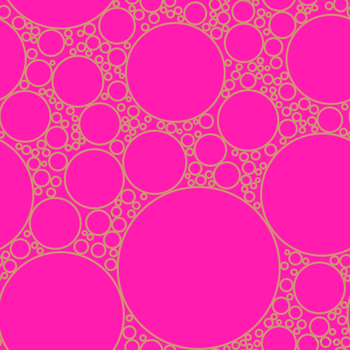 bubbles, circles, sponge, big, medium, small, 3 pixel line width, Feldspar and Spicy Pink circles bubbles sponge soap seamless tileable