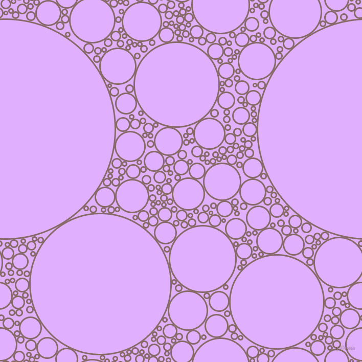 bubbles, circles, sponge, big, medium, small, 3 pixel line width, Ferra and Mauve circles bubbles sponge soap seamless tileable