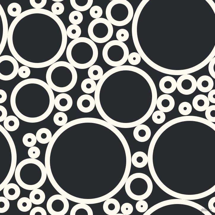 bubbles, circles, sponge, big, medium, small, 17 pixel line width, Floral White and Bunker circles bubbles sponge soap seamless tileable