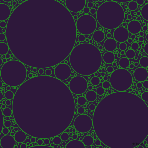 bubbles, circles, sponge, big, medium, small, 2 pixel line width, Forest Green and Blackcurrant circles bubbles sponge soap seamless tileable