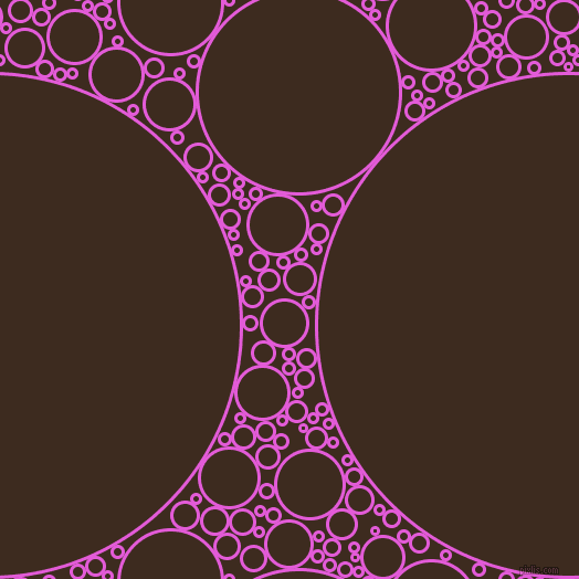 bubbles, circles, sponge, big, medium, small, 3 pixel line width, Free Speech Magenta and Bistre circles bubbles sponge soap seamless tileable