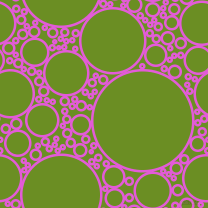 bubbles, circles, sponge, big, medium, small, 5 pixel line width, Free Speech Magenta and Olive Drab circles bubbles sponge soap seamless tileable