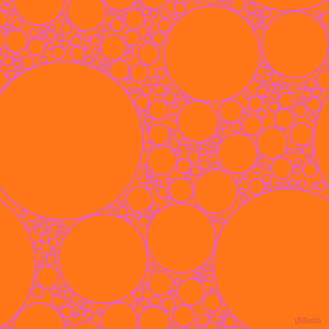 bubbles, circles, sponge, big, medium, small, 2 pixel line width, Free Speech Magenta and Pumpkin circles bubbles sponge soap seamless tileable