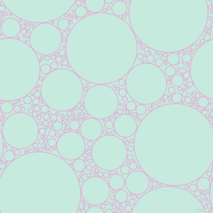 bubbles, circles, sponge, big, medium, small, 3 pixel line width, French Lilac and Mint Tulip circles bubbles sponge soap seamless tileable