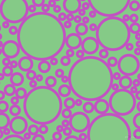 bubbles, circles, sponge, big, medium, small, 9 pixel line width, Fuchsia and De York circles bubbles sponge soap seamless tileable