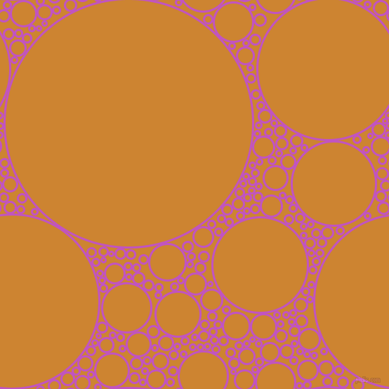 bubbles, circles, sponge, big, medium, small, 3 pixel line width, Fuchsia and Dixie circles bubbles sponge soap seamless tileable