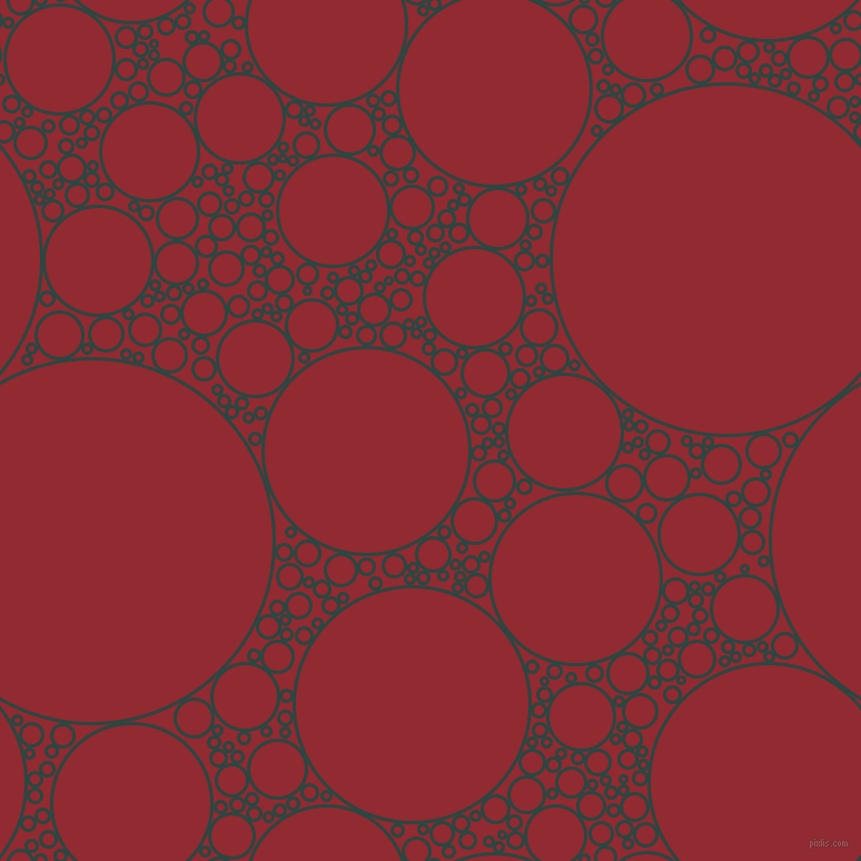 bubbles, circles, sponge, big, medium, small, 3 pixel line width, Gable Green and Bright Red circles bubbles sponge soap seamless tileable