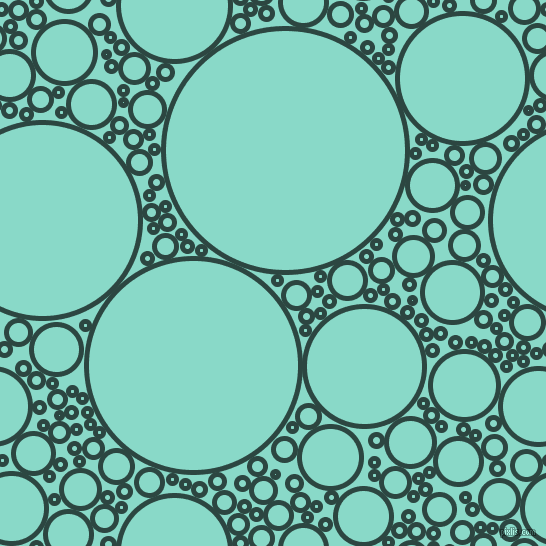 bubbles, circles, sponge, big, medium, small, 5 pixel line width, Gable Green and Riptide circles bubbles sponge soap seamless tileable