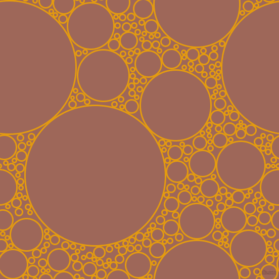 bubbles, circles, sponge, big, medium, small, 3 pixel line width, Gamboge and Au Chico circles bubbles sponge soap seamless tileable