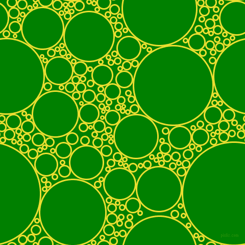 bubbles, circles, sponge, big, medium, small, 3 pixel line width, Golden Fizz and Green circles bubbles sponge soap seamless tileable