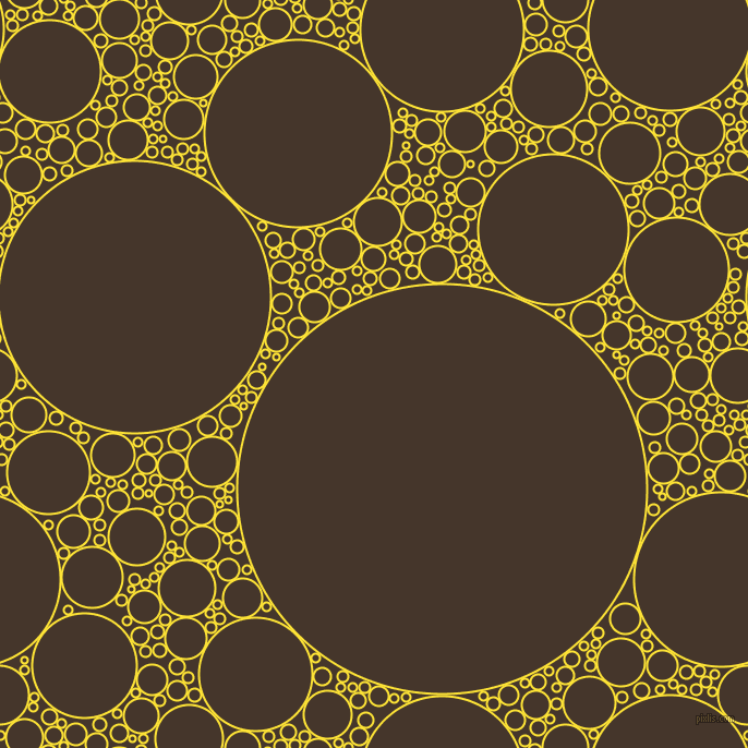 bubbles, circles, sponge, big, medium, small, 2 pixel line width, Gorse and Dark Rum circles bubbles sponge soap seamless tileable