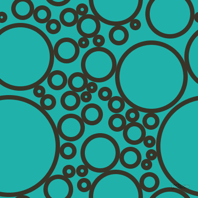 bubbles, circles, sponge, big, medium, small, 9 pixel line width, Graphite and Light Sea Green circles bubbles sponge soap seamless tileable