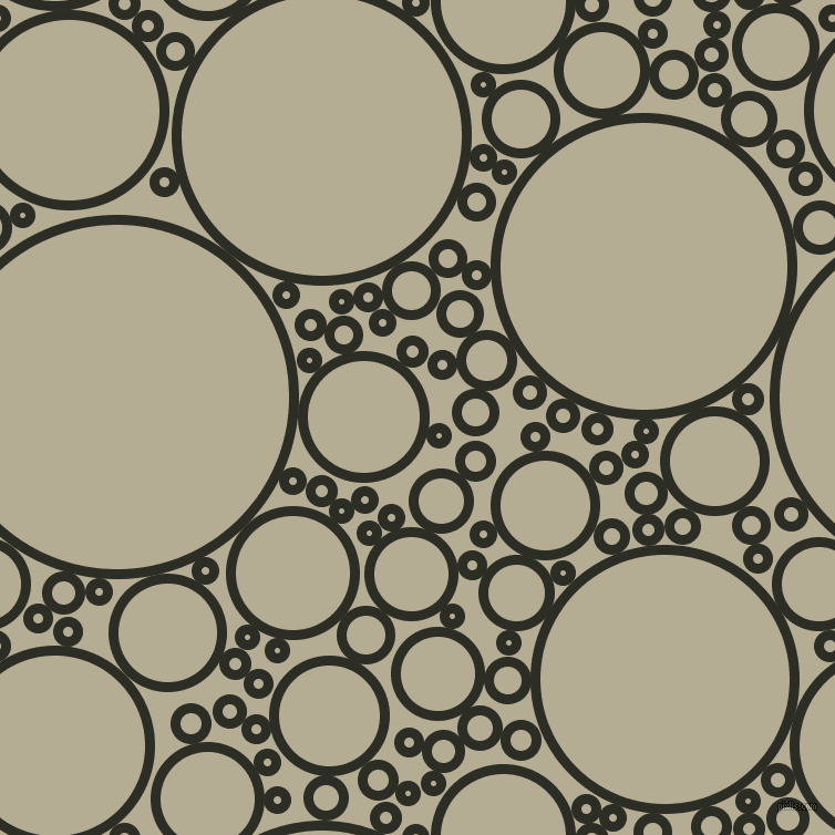 bubbles, circles, sponge, big, medium, small, 9 pixel line width, Green Waterloo and Bison Hide circles bubbles sponge soap seamless tileable