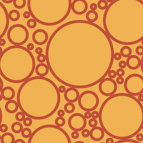 bubbles, circles, sponge, big, medium, small, 9 pixel line width, Grenadier and Casablanca circles bubbles sponge soap seamless tileable
