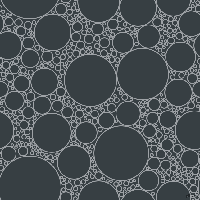 bubbles, circles, sponge, big, medium, small, 3 pixel line width, Grey Chateau and Mirage circles bubbles sponge soap seamless tileable