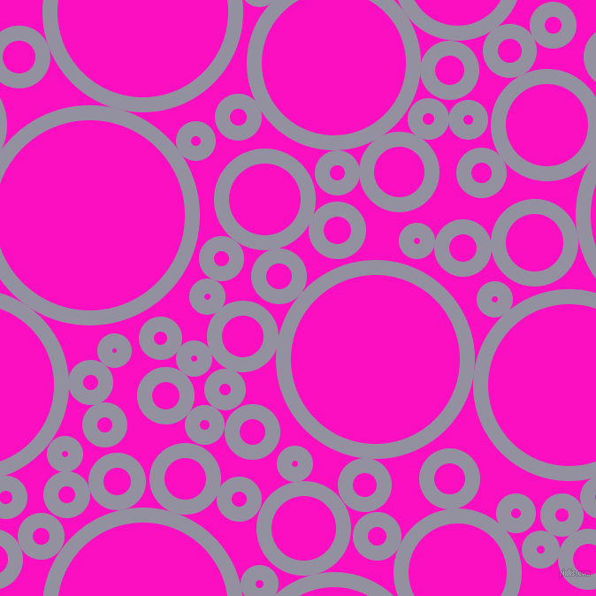 bubbles, circles, sponge, big, medium, small, 17 pixel line width, Grey Suit and Shocking Pink circles bubbles sponge soap seamless tileable