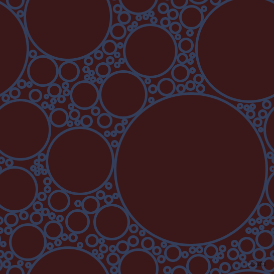 bubbles, circles, sponge, big, medium, small, 5 pixel line width, Gulf Blue and Rustic Red circles bubbles sponge soap seamless tileable