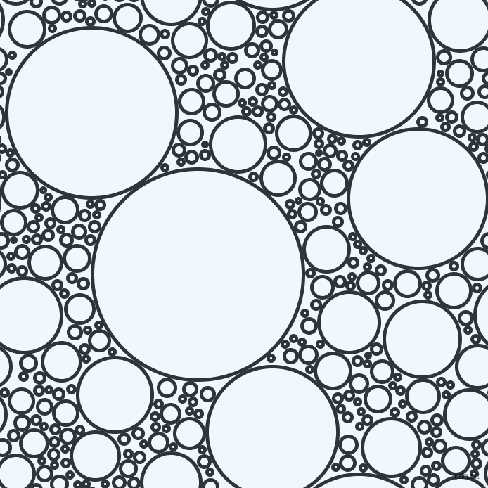 bubbles, circles, sponge, big, medium, small, 5 pixel line width, Gunmetal and Alice Blue circles bubbles sponge soap seamless tileable