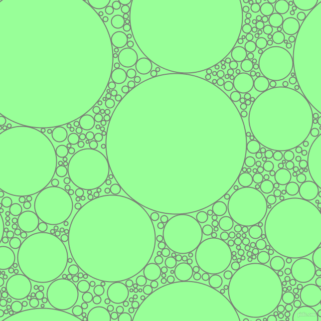 bubbles, circles, sponge, big, medium, small, 2 pixel line width, Gunsmoke and Mint Green circles bubbles sponge soap seamless tileable
