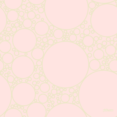 bubbles, circles, sponge, big, medium, small, 3 pixel line width, Half And Half and Misty Rose circles bubbles sponge soap seamless tileable