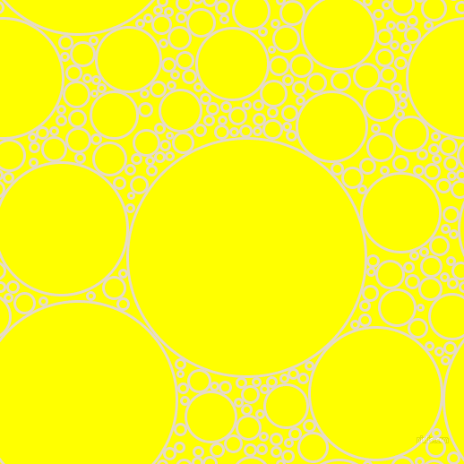 bubbles, circles, sponge, big, medium, small, 3 pixel line width, Half Spanish White and Yellow circles bubbles sponge soap seamless tileable