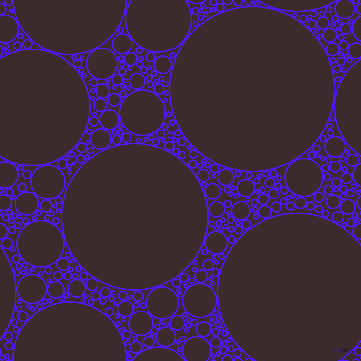 bubbles, circles, sponge, big, medium, small, 3 pixel line width, Han Purple and Havana circles bubbles sponge soap seamless tileable