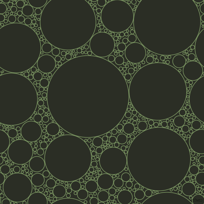 bubbles, circles, sponge, big, medium, small, 2 pixel line width, Highland and Rangoon Green circles bubbles sponge soap seamless tileable