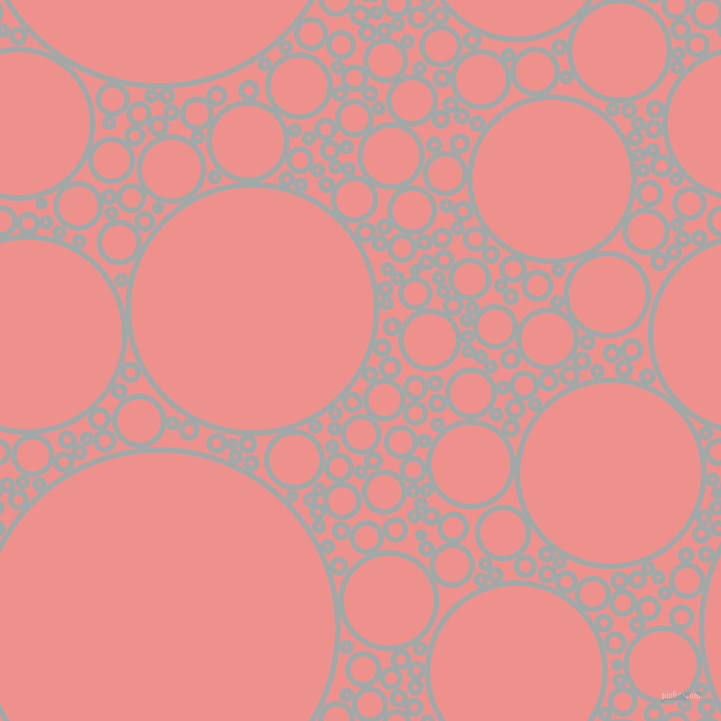 bubbles, circles, sponge, big, medium, small, 5 pixel line width, Hit Grey and Sweet Pink circles bubbles sponge soap seamless tileable