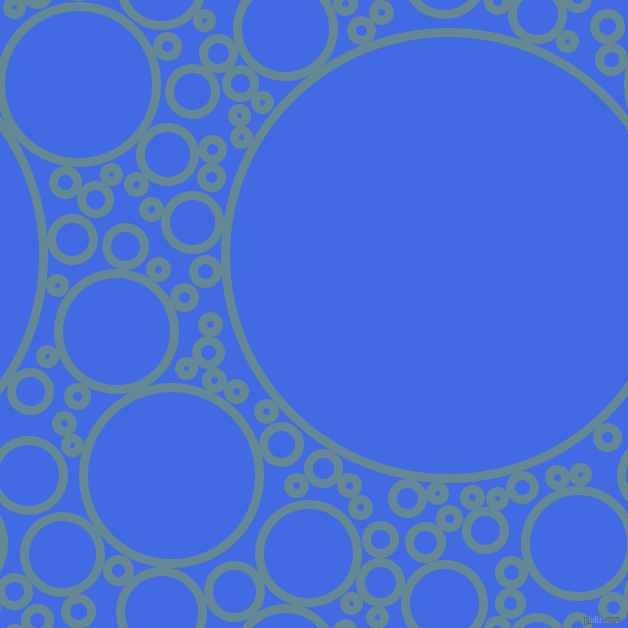 bubbles, circles, sponge, big, medium, small, 9 pixel line width, Horizon and Royal Blue circles bubbles sponge soap seamless tileable
