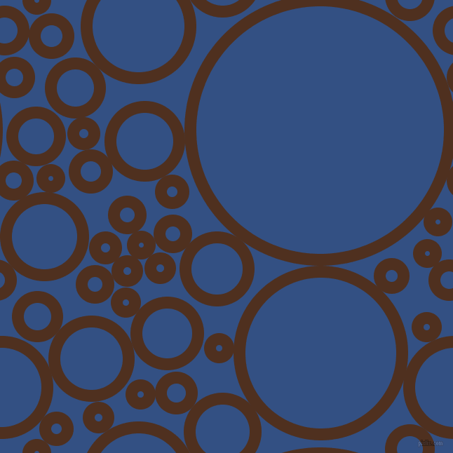 bubbles, circles, sponge, big, medium, small, 17 pixel line width, Indian Tan and Fun Blue circles bubbles sponge soap seamless tileable