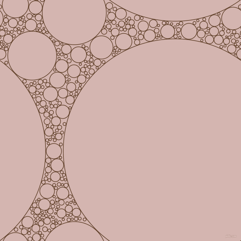 bubbles, circles, sponge, big, medium, small, 2 pixel line width, Irish Coffee and Oyster Pink circles bubbles sponge soap seamless tileable
