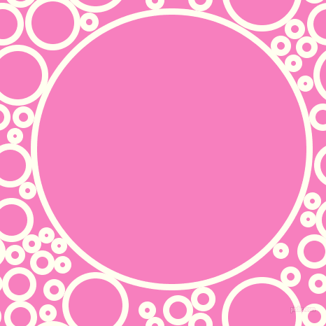 bubbles, circles, sponge, big, medium, small, 9 pixel line width, Ivory and Persian Pink circles bubbles sponge soap seamless tileable