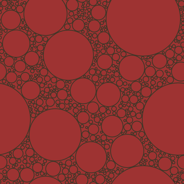 bubbles, circles, sponge, big, medium, small, 3 pixel line width, Jacko Bean and Milano Red circles bubbles sponge soap seamless tileable