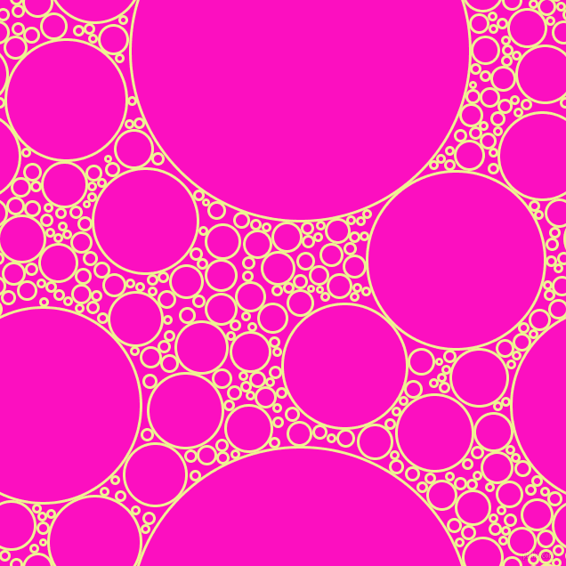 bubbles, circles, sponge, big, medium, small, 3 pixel line width, Jonquil and Shocking Pink circles bubbles sponge soap seamless tileable