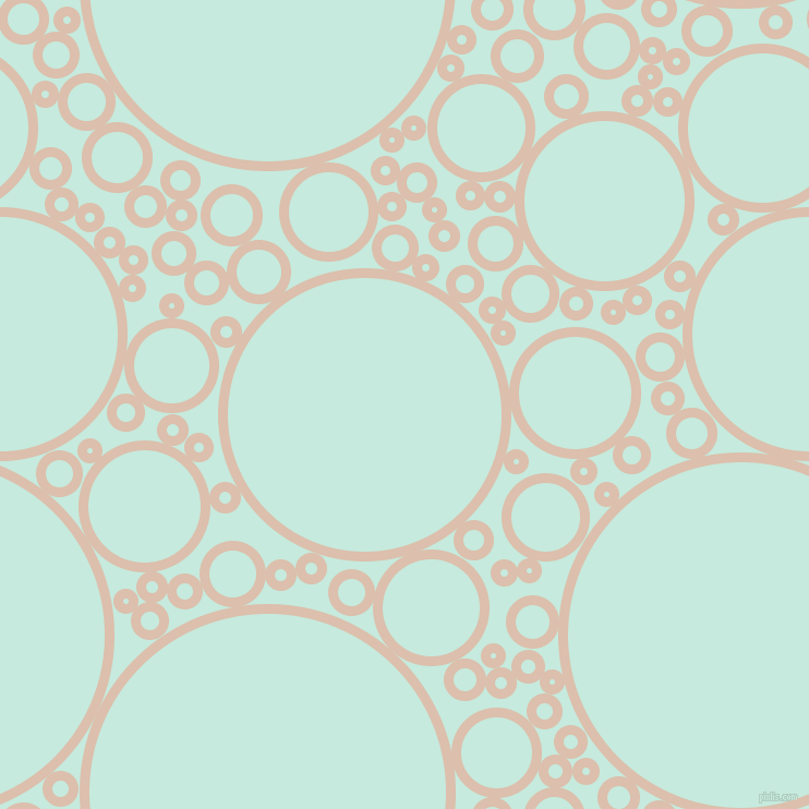 bubbles, circles, sponge, big, medium, small, 9 pixel line width, Just Right and Mint Tulip circles bubbles sponge soap seamless tileable