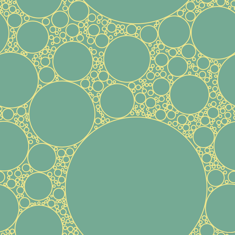 bubbles, circles, sponge, big, medium, small, 3 pixel line width, Khaki and Acapulco circles bubbles sponge soap seamless tileable