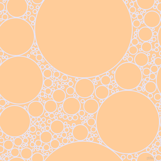 bubbles, circles, sponge, big, medium, small, 3 pixel line width, Lavender and Peach-Orange circles bubbles sponge soap seamless tileable