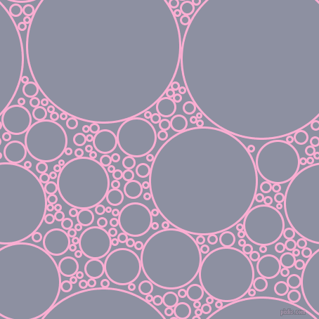 bubbles, circles, sponge, big, medium, small, 3 pixel line width, Lavender Pink and Manatee circles bubbles sponge soap seamless tileable