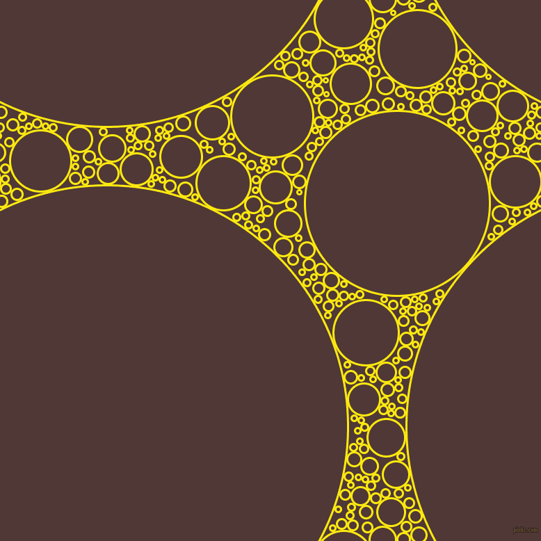 bubbles, circles, sponge, big, medium, small, 3 pixel line width, Lemon and Cocoa Bean circles bubbles sponge soap seamless tileable