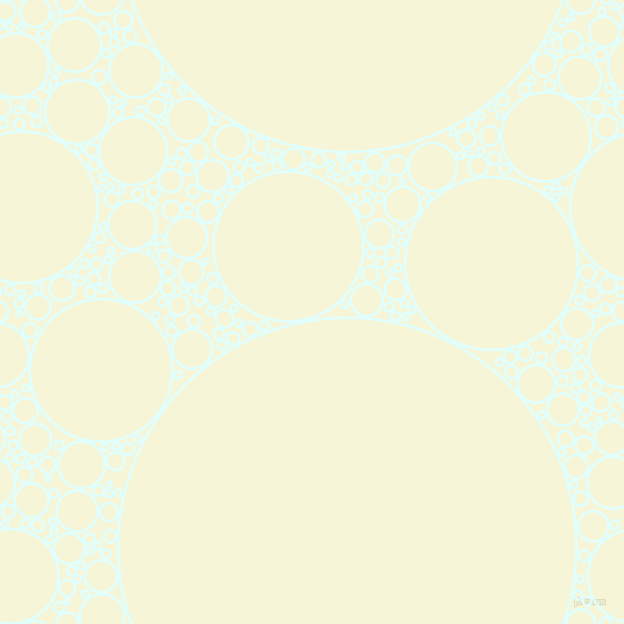 bubbles, circles, sponge, big, medium, small, 3 pixel line width, Light Cyan and Hint Of Yellow circles bubbles sponge soap seamless tileable
