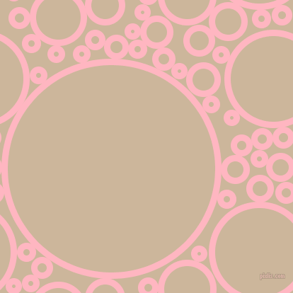 bubbles, circles, sponge, big, medium, small, 9 pixel line width, Light Pink and Vanilla circles bubbles sponge soap seamless tileable