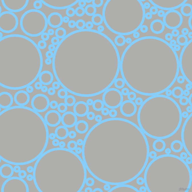 bubbles, circles, sponge, big, medium, small, 9 pixel line width, Light Sky Blue and Bombay circles bubbles sponge soap seamless tileable