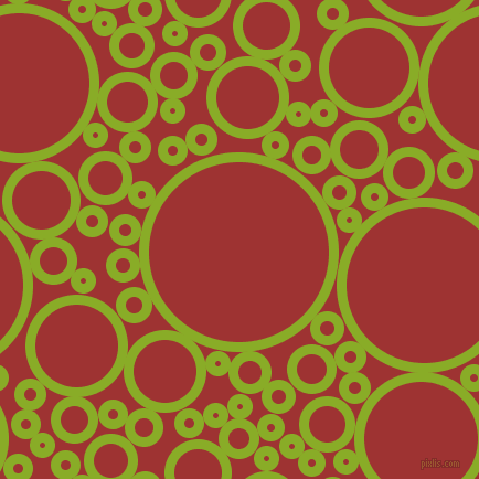 bubbles, circles, sponge, big, medium, small, 9 pixel line width, Limerick and Milano Red circles bubbles sponge soap seamless tileable