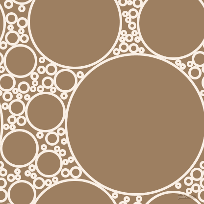 bubbles, circles, sponge, big, medium, small, 5 pixel line width, Linen and Sorrell Brown circles bubbles sponge soap seamless tileable