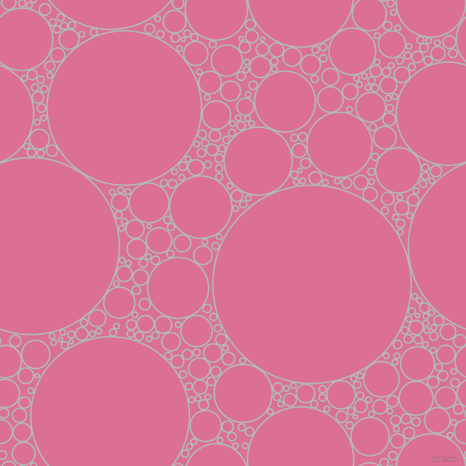 bubbles, circles, sponge, big, medium, small, 2 pixel line width, Loblolly and Pale Violet Red circles bubbles sponge soap seamless tileable