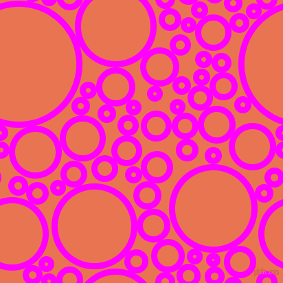 bubbles, circles, sponge, big, medium, small, 9 pixel line width, Magenta and Burnt Sienna circles bubbles sponge soap seamless tileable