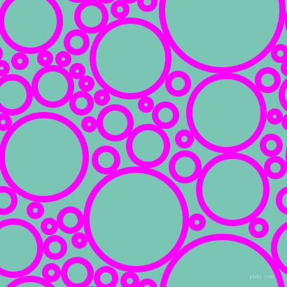 bubbles, circles, sponge, big, medium, small, 9 pixel line width, Magenta and Monte Carlo circles bubbles sponge soap seamless tileable