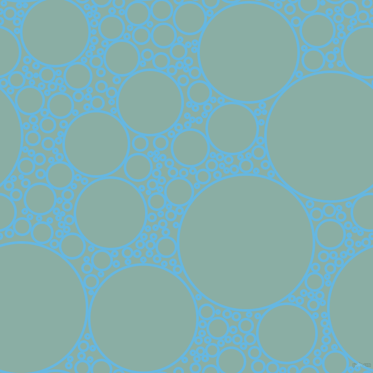 bubbles, circles, sponge, big, medium, small, 5 pixel line width, Malibu and Sea Nymph circles bubbles sponge soap seamless tileable